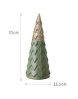 Nordic Morandi Gray-green Mini Christmas Tree Desktop Decorations Christmas Scene Decorations