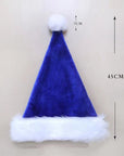 Decorations Red Plush Christmas Hat