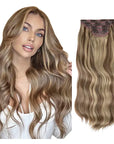 Synthetic Long Wavy Clip Hair Extensions