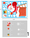 Christmas Decorations Glass Electrostatic Stickers