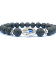 Bergamot evil eye stone bracelet