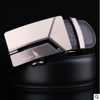 Men's leather belt