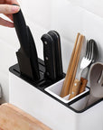 Tableware Storage Holders Kitchen Knife Plastic Storages Racks for Kitchen  Convenience Cabinet