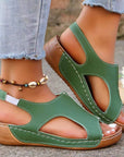 New Summer Wedges Sandals With Elastic Band Design Casual Fish Mouth Shoes For Women