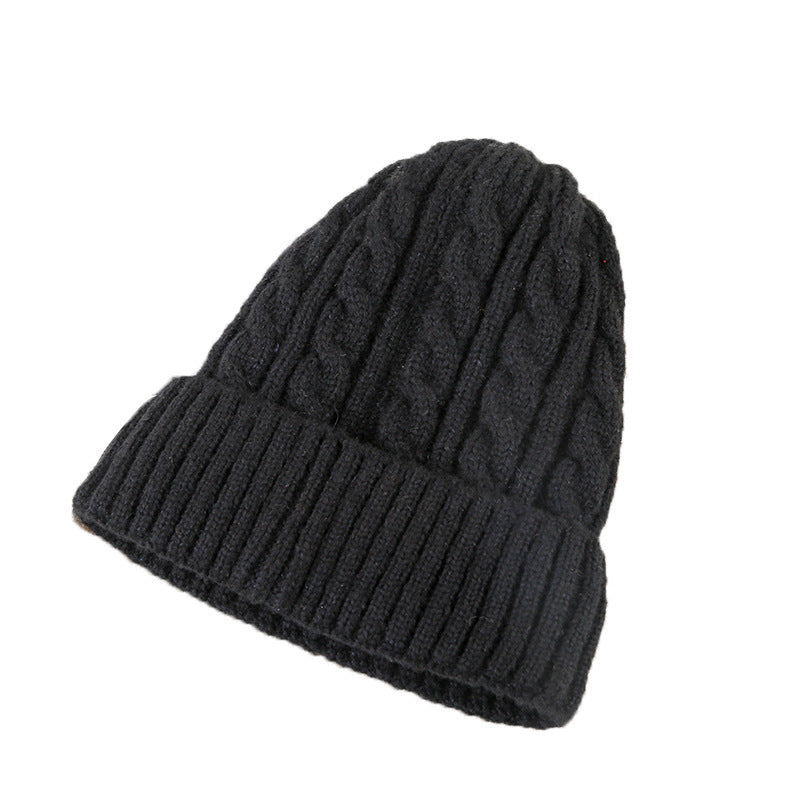 Winter Mohair Women Fleece Knitted Beanie