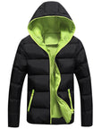 Men's plus size hooded padded down coat