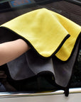 Two-color Couble-sided Car Dual-use Cleaning Car Wash Towel