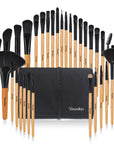 Makeup brush tool bag set