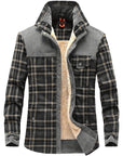 Winter Jacket Men Thicken Warm Fleece Jackets Coats Pure Cotton Plaid Jacket Military Clothes