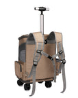 Portable Folding Trolley Pet Backpack Traveling Cat Backpack With Universal Wheel Trolley Pet Bag