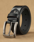 Fashion Men's Leather Belt With Pin Buckle