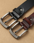 Fashion Men's Leather Belt With Pin Buckle