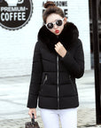 Korean Style Hooded Down Padded Jacket All-Match Small Cotton Jacket