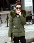 Korean Style Hooded Down Padded Jacket All-Match Small Cotton Jacket