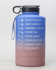 Creative Gradient 2.2L Large Capacity Sports Bottle Plastic Outdoor Gym Big Water Cup