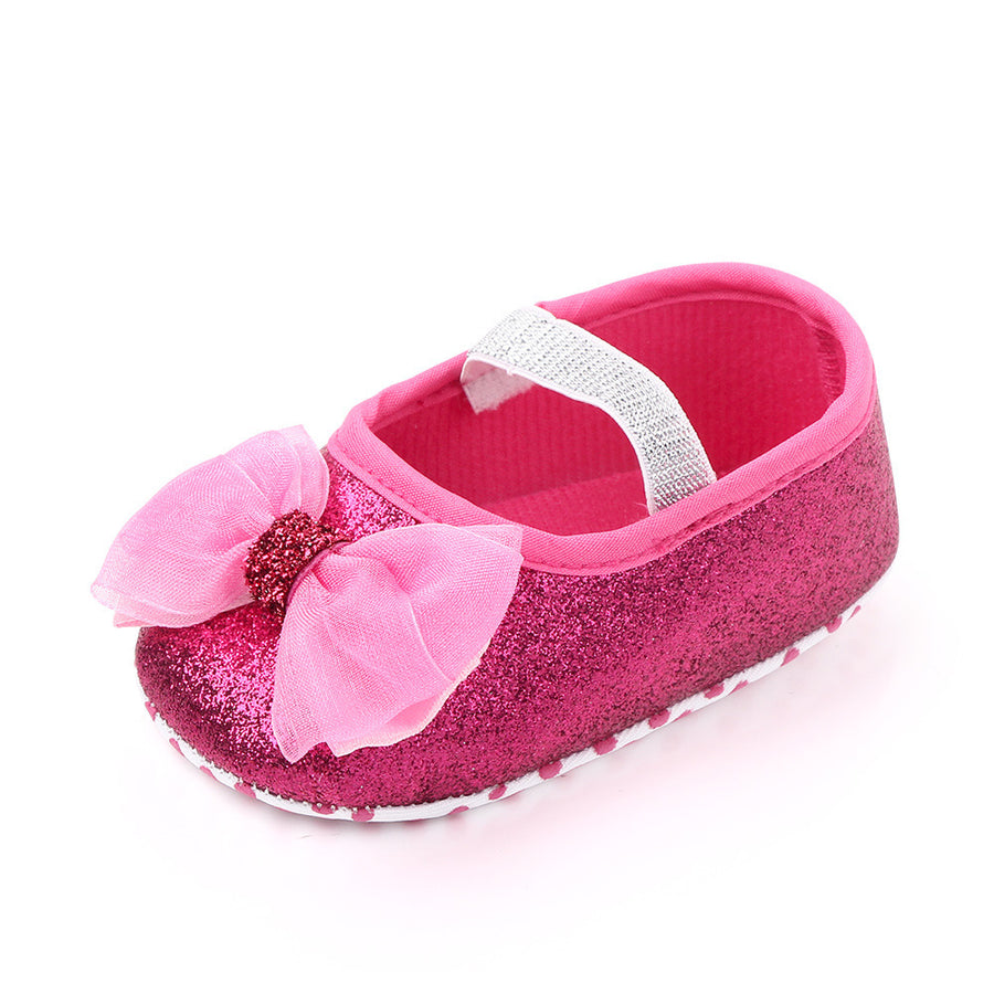 Newborn Princess Shoes Baby Shoes Soft Soled Baby Shoes Bow Princess Shoes Single Shoes