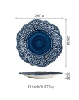 Baroque Dishware Household Bowl Nordic Style Ceramic Set Creative Personality Dishes Petal Ceramic Tableware