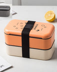 Double-layer Lunch Box Lunch Box Plastic Large Capacity Microwave Lunch Box