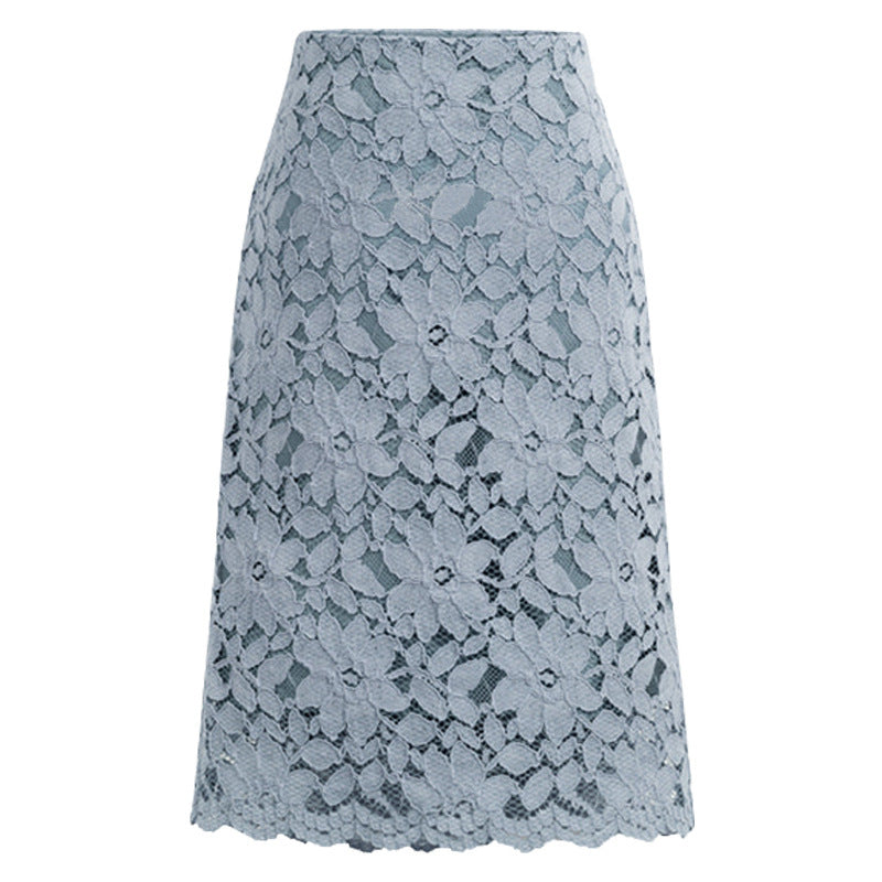 All-match Western Style Lace Skirt Bag Hip Skirt