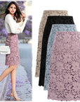 All-match Western Style Lace Skirt Bag Hip Skirt