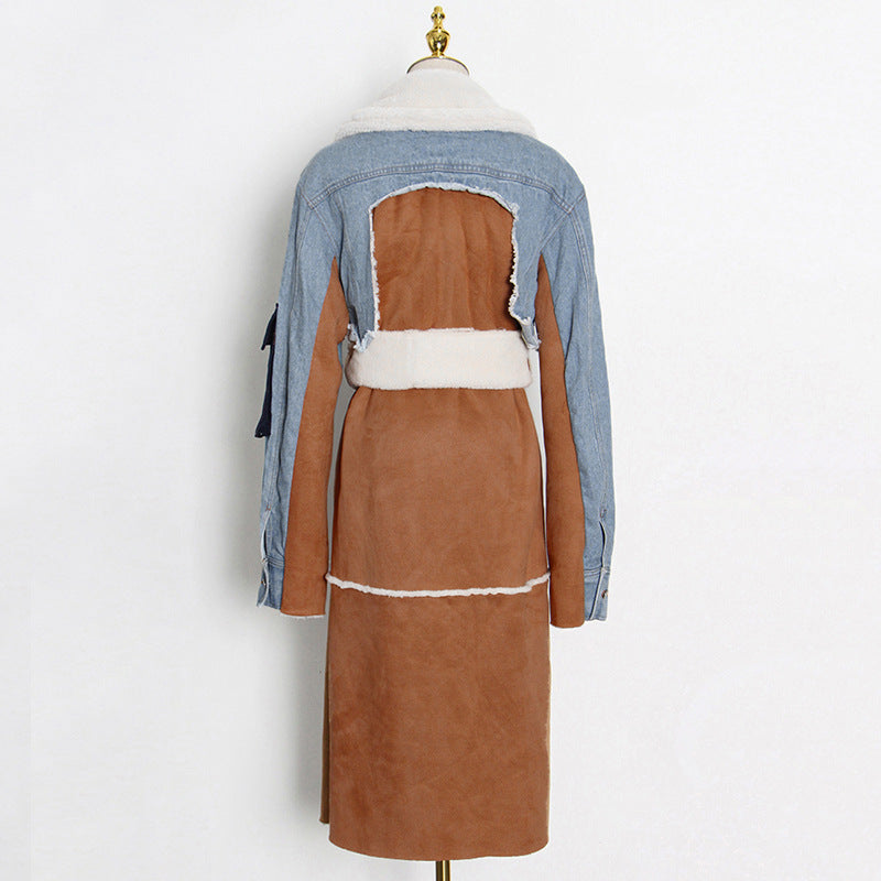 Fashion Denim Long Cotton Jacket