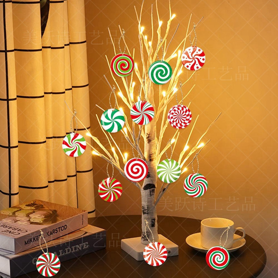 Christmas Party Christmas Tree Decorations Arrangement Candy Ornaments