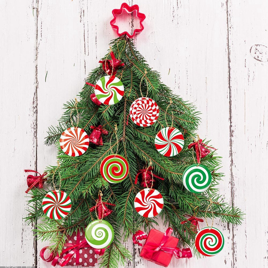 Christmas Party Christmas Tree Decorations Arrangement Candy Ornaments