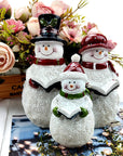 Christmas Snowman Resin Decorations Ornaments