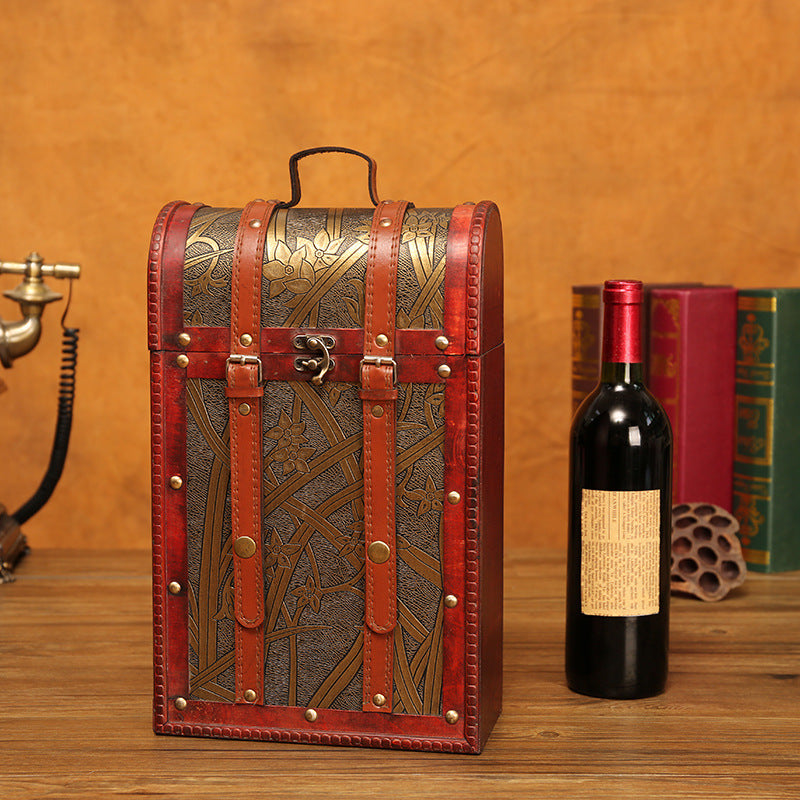 Red Wine Packing Boxes Single Wood