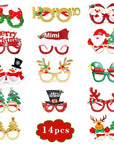 Christmas Decorations Glasses Suit