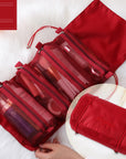 Four In One Mesh Cosmetic Foldable Carry On Toiletry Bag