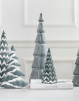 Nordic Morandi Gray-green Mini Christmas Tree Desktop Decorations Christmas Scene Decorations