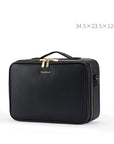 Large Capacity Leather Cosmetic Bag Portable Makeup Artist Makeup Storage Bag