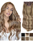 Synthetic Long Wavy Clip Hair Extensions