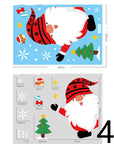 Christmas Decorations Glass Electrostatic Stickers