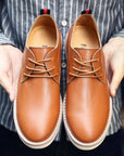 Men's leather shoes casual shoes