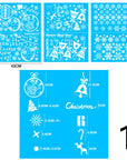 Christmas Decorations Glass Electrostatic Stickers