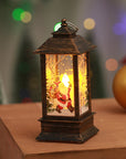 Christmas Decorations Flame Candlestick Lamp