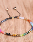 12 Constellations Seven Chakras Colored Stones Bracelet