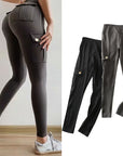 Skinny slim high elastic gym pants