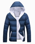 Men's plus size hooded padded down coat