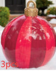 Christmas Ornament Ball Outdoor Pvc 60CM Inflatable Decorated Ball PVC Giant Big Large Balls Xmas Tree Decorations Toy Ball