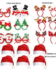 Christmas Decorations Glasses Suit