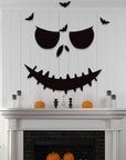 Halloween Decorations Skull Hand Pumpkin Door Sticker Felt Cloth