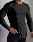 New Long Sleeve T Shirt Sport Men Gym Shirt Quick Dry Gym Fitness Training Running T Shirt Men Workout T-Shirt Bodybuilding Tops