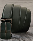 Men's Ratchet Belt Leather Mens Belt With Slide Buckle Ratchet Belts For Men USA