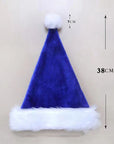 Decorations Red Plush Christmas Hat