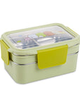 Stainless steel lunch box double lunch box