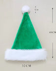 Decorations Red Plush Christmas Hat