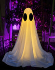 Ghost Halloween Decorations In The Front Porch Courtyard